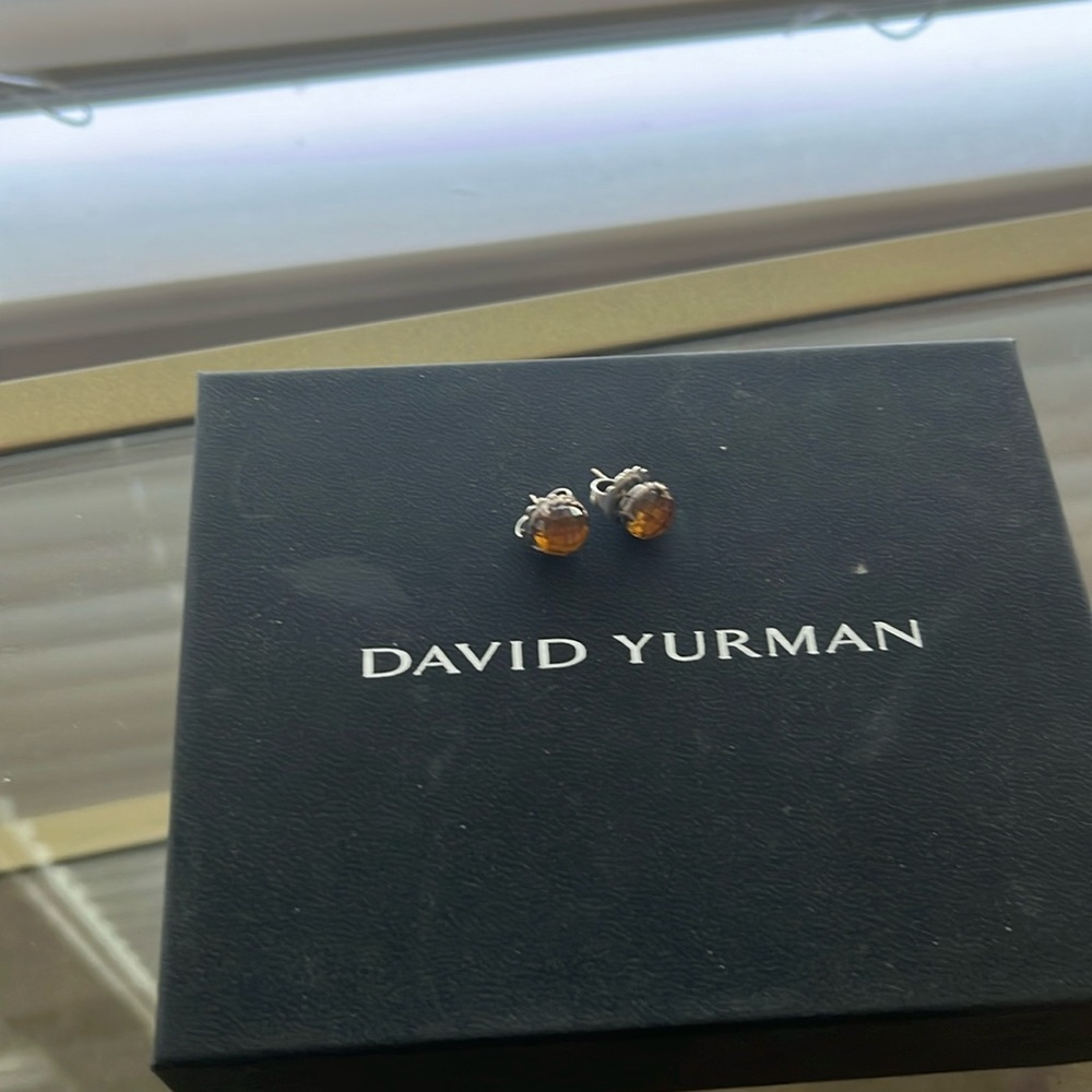 David Yurman citrine earrings